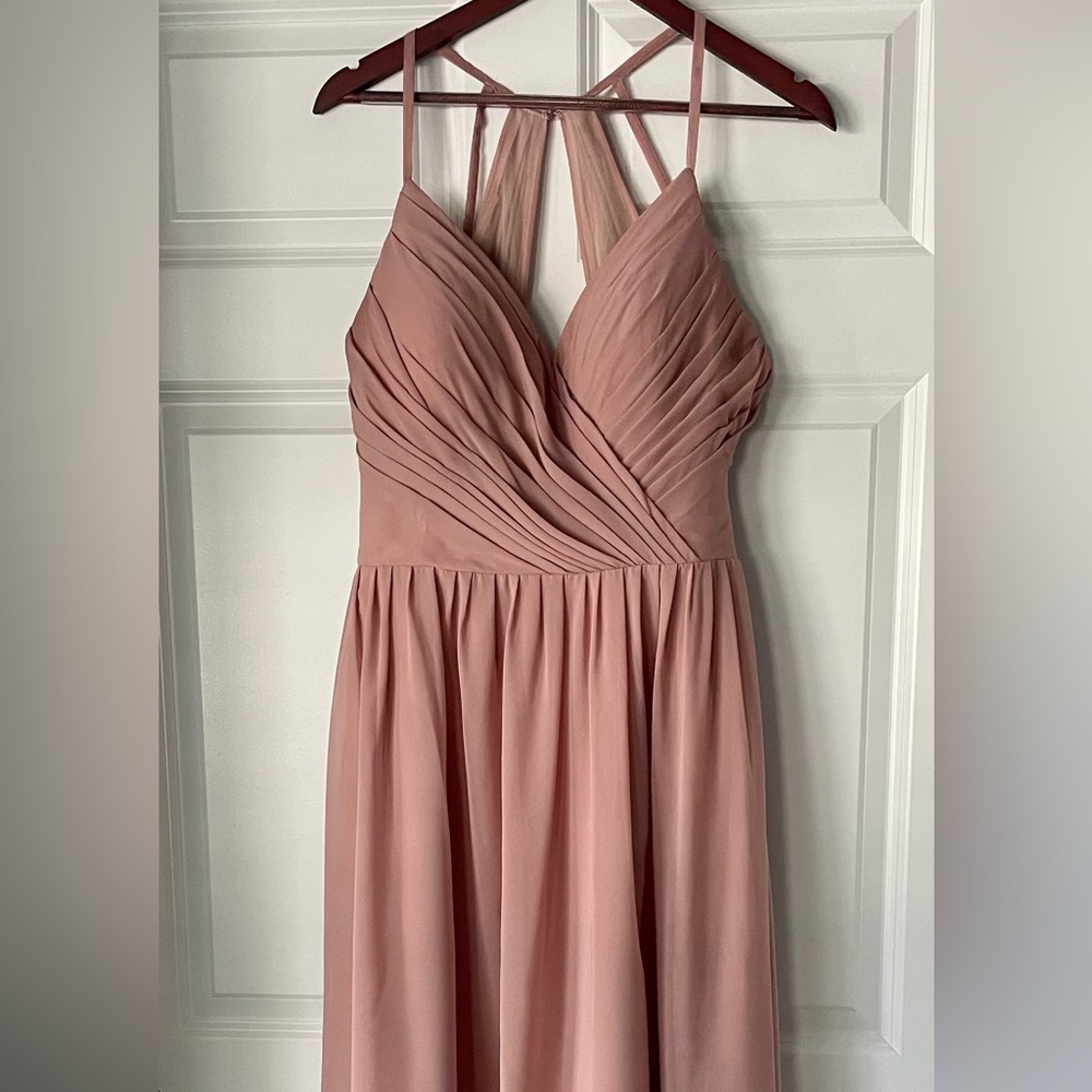 Dusty rose bridesmaids dress